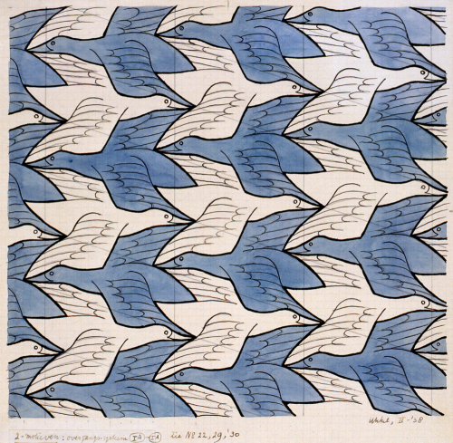 M.C. Escher ~ Two Birds, 1938